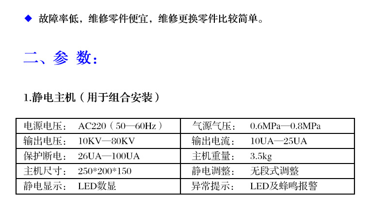 靜電噴槍產(chǎn)品分解圖