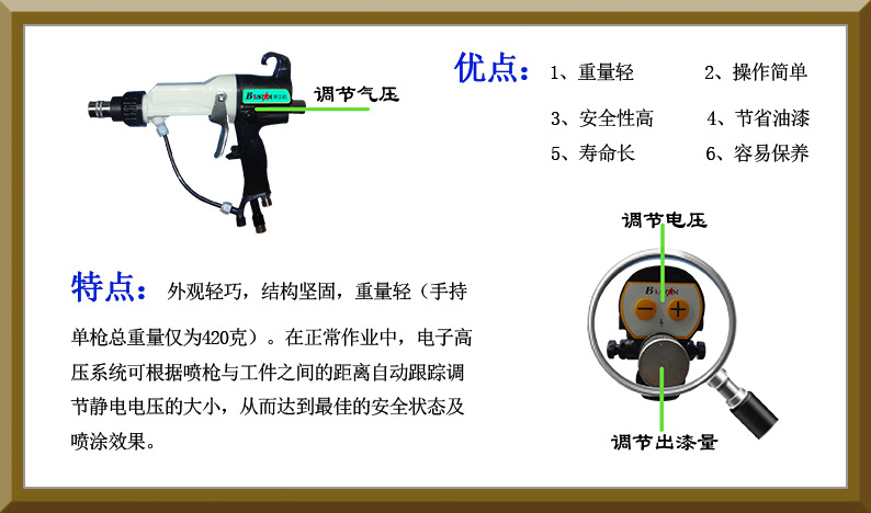 博士達水性漆靜電噴槍優點省油漆易保養