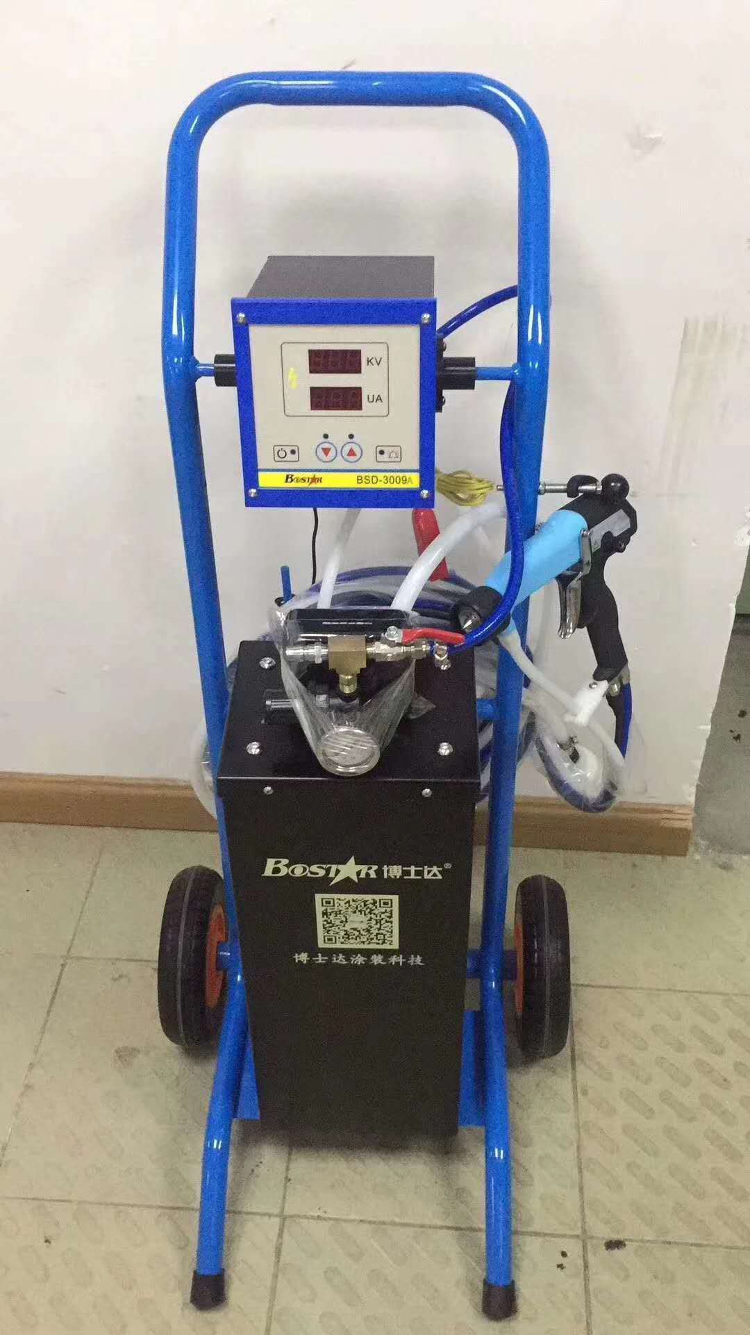 博士達水性漆靜電噴槍帶手推車